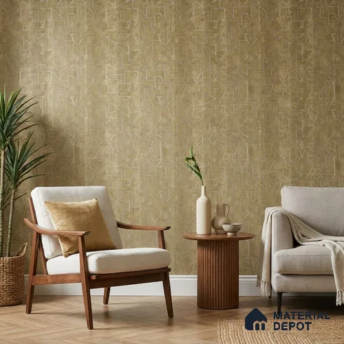 AMBL23448 | 10 Meter x 21 Inches Geometric Look Wallpaper - 57.05 Sq. Ft. | Minimum 15% wastage during installation