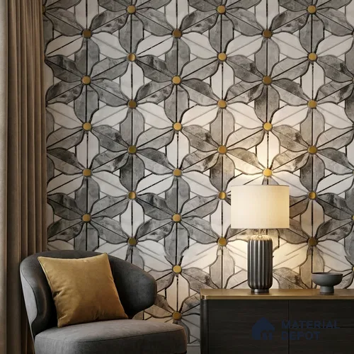 FE501-4 | 10 Meter x 21 Inch PVC Patterned Look Wallpaper - 57 Sq. Ft. | Minimum 15% wastage during installation