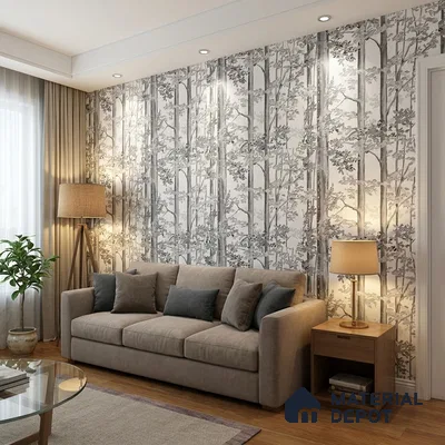 FE502-2 | 10 Meter x 21 Inch PVC Tropical Look Wallpaper - 57 Sq. Ft. | Minimum 15% wastage during installation