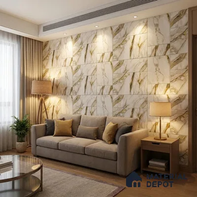 FE503-2 | 10 Meter x 21 Inch PVC Marble Look Wallpaper - 57 Sq. Ft. | Minimum 10% wastage during installation
