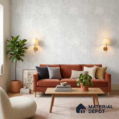 FE506-3 | 10 Meter x 21 Inch PVC Patterned Look Wallpaper - 57 Sq. Ft. | Minimum 15% wastage during installation