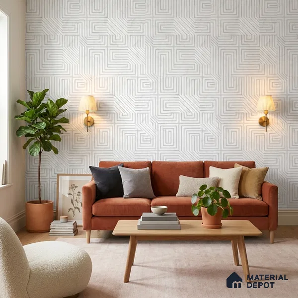 FE506-3 | 10 Meter x 21 Inch PVC Patterned Look Wallpaper - 57 Sq. Ft. | Minimum 15% wastage during installation