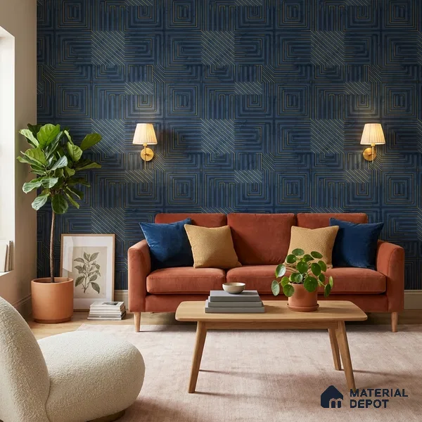 FE506-5 | 10 Meter x 21 Inch PVC Patterned Look Wallpaper - 57 Sq. Ft. | Minimum 15% wastage during installation