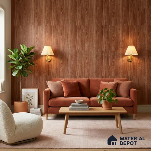 FE511-1 | 10 Meter x 21 Inch PVC Wood Look Wallpaper - 57 Sq. Ft. | Minimum 15% wastage during installation