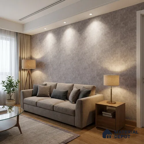 FE512-6 | 10 Meter x 21 Inch PVC Texture Look Wallpaper - 57 Sq. Ft. | Minimum 15% wastage during installation