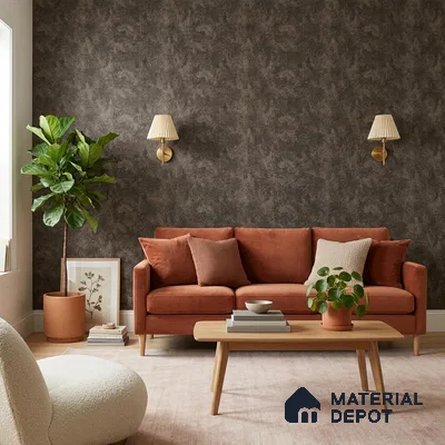 FE512-7 | 10 Meter x 21 Inch PVC Texture Look Wallpaper - 57 Sq. Ft. | Minimum 15% wastage during installation