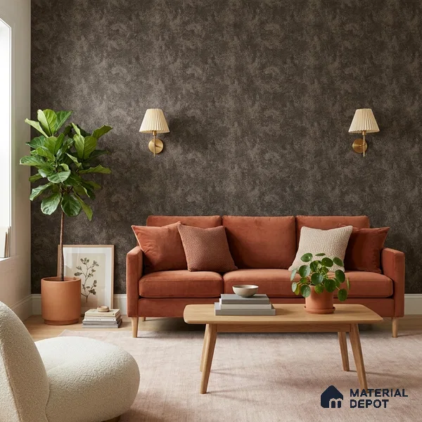 FE512-7 | 10 Meter x 21 Inch PVC Texture Look Wallpaper - 57 Sq. Ft. | Minimum 15% wastage during installation