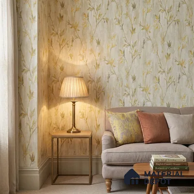 AMBL23417 | 10 Meter x 21 Inches Florals Look Wallpaper - 57.05 Sq. Ft. | Minimum 15% wastage during installation