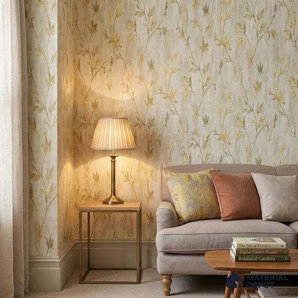 AMBL23417 | 10 Meter x 21 Inches Florals Look Wallpaper - 57.05 Sq. Ft. | Minimum 15% wastage during installation