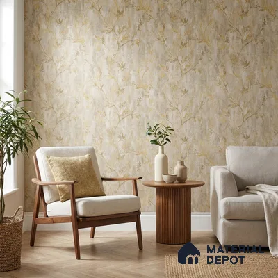 AMBL23419 | 10 Meter x 21 Inches Florals Look Wallpaper - 57.05 Sq. Ft. | Minimum 15% wastage during installation