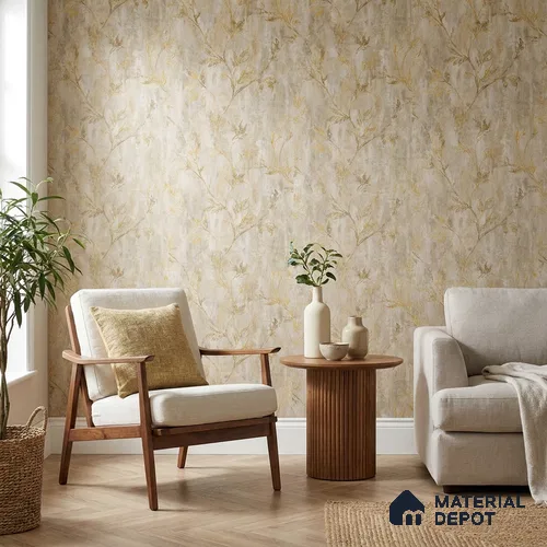 AMBL23419 | 10 Meter x 21 Inches Florals Look Wallpaper - 57.05 Sq. Ft. | Minimum 15% wastage during installation