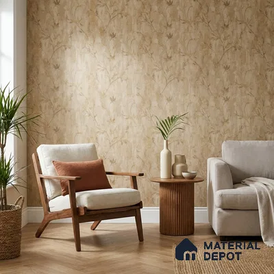 AMBL23420 | 10 Meter x 21 Inches Florals Look Wallpaper - 57.05 Sq. Ft. | Minimum 15% wastage during installation