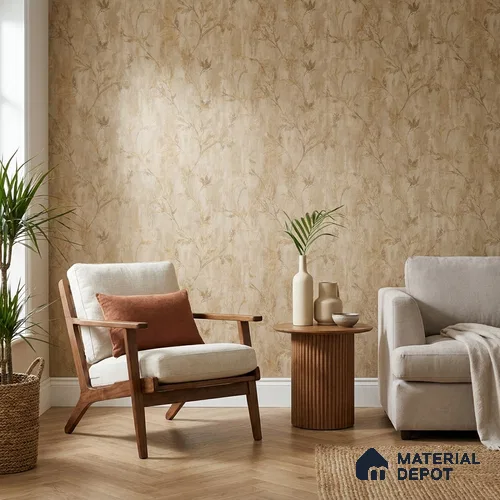 AMBL23420 | 10 Meter x 21 Inches Florals Look Wallpaper - 57.05 Sq. Ft. | Minimum 15% wastage during installation