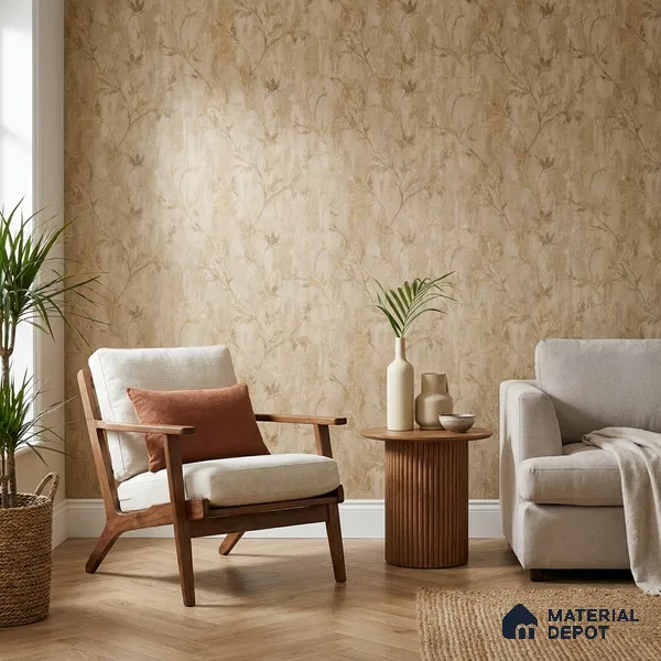 AMBL23420 | 10 Meter x 21 Inches Florals Look Wallpaper - 57.05 Sq. Ft. | Minimum 15% wastage during installation
