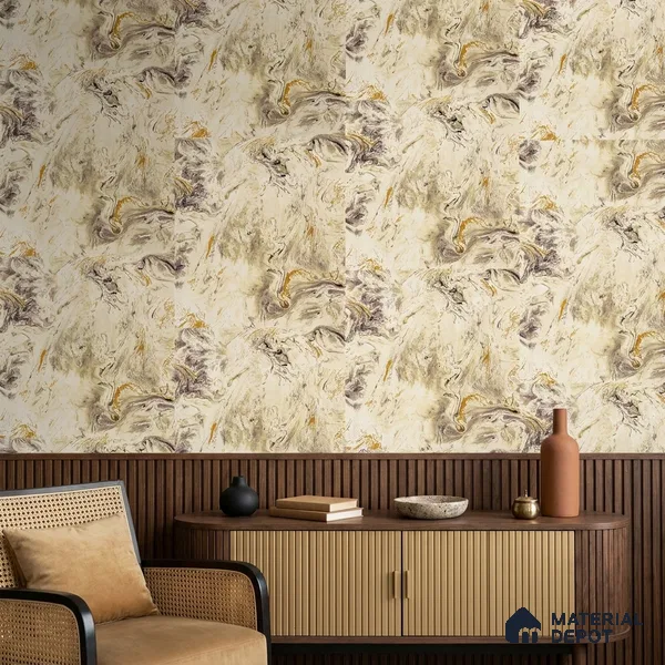 AMBL23430 | 10 Meter x 21 Inches Abstract Look Wallpaper - 57.05 Sq. Ft. | Minimum 15% wastage during installation