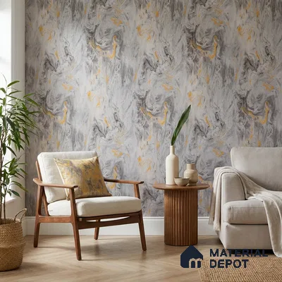 AMBL23431 | 10 Meter x 21 Inches Abstract Look Wallpaper - 57.05 Sq. Ft. | Minimum 15% wastage during installation
