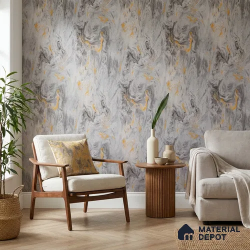 AMBL23431 | 10 Meter x 21 Inches Abstract Look Wallpaper - 57.05 Sq. Ft. | Minimum 15% wastage during installation