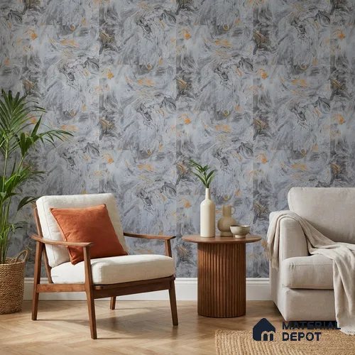 AMBL23432 | 10 Meter x 21 Inches Abstract Look Wallpaper - 57.05 Sq. Ft. | Minimum 15% wastage during installation