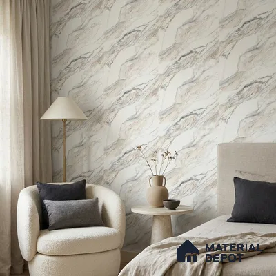85110-2 | 5 Meter x 42 Inch PVC Marble Look Wallpaper - 57 Sq. Ft. | Minimum 10% wastage during installation