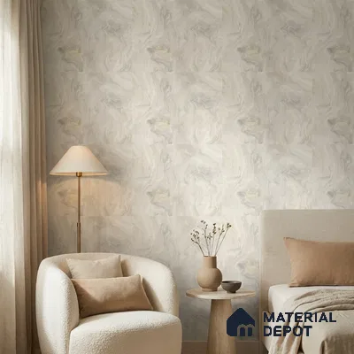 85109-1 | 5 Meter x 42 Inch PVC Marble Look Wallpaper - 57 Sq. Ft. | Minimum 10% wastage during installation