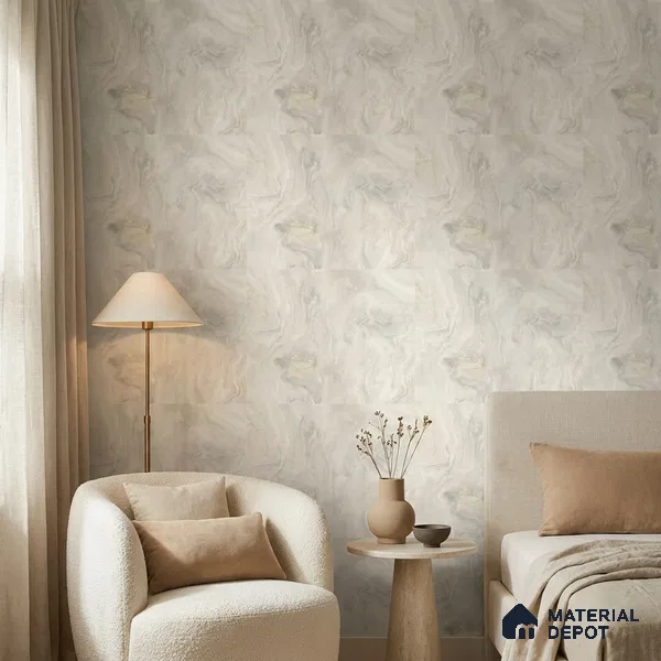 85109-1 | 5 Meter x 42 Inch PVC Marble Look Wallpaper - 57 Sq. Ft. | Minimum 10% wastage during installation