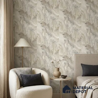 85109-2 | 5 Meter x 42 Inch PVC Marble Look Wallpaper - 57 Sq. Ft. | Minimum 10% wastage during installation