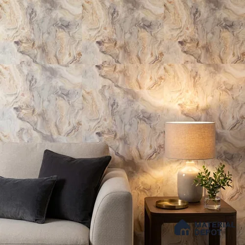 85109-3 | 5 Meter x 42 Inch PVC Marble Look Wallpaper - 57 Sq. Ft. | Minimum 10% wastage during installation