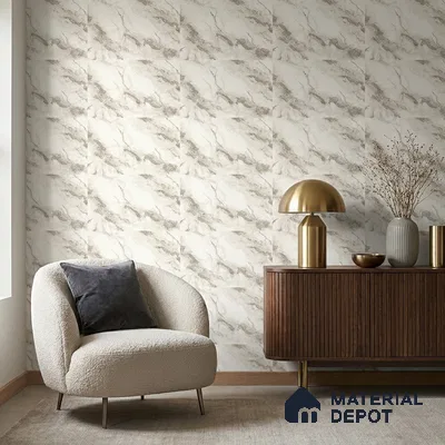 85108-2 | 5 Meter x 42 Inch PVC Marble Look Wallpaper - 57 Sq. Ft. | Minimum 10% wastage during installation
