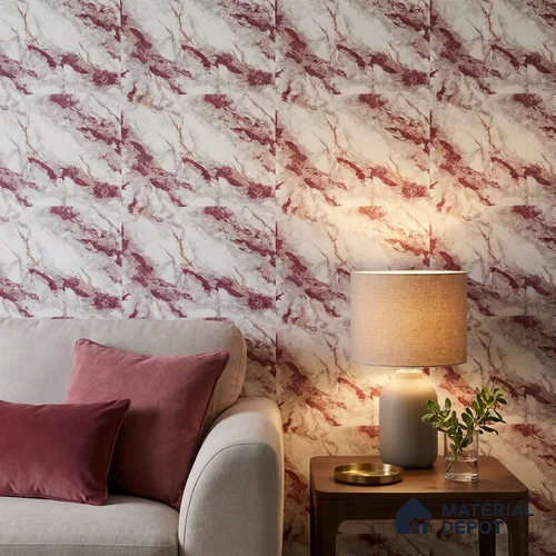 85108-3 | 5 Meter x 42 Inch PVC Marble Look Wallpaper - 57 Sq. Ft. | Minimum 10% wastage during installation