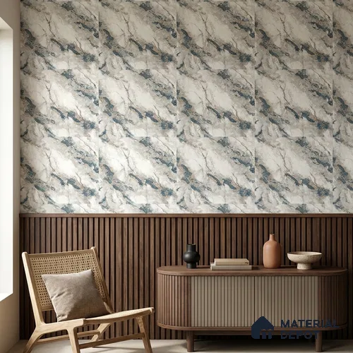 85108-4 | 5 Meter x 42 Inch PVC Marble Look Wallpaper - 57 Sq. Ft. | Minimum 10% wastage during installation