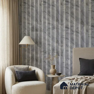 85107-3 | 5 Meter x 42 Inch PVC Marble Look Wallpaper - 57 Sq. Ft. | Minimum 10% wastage during installation