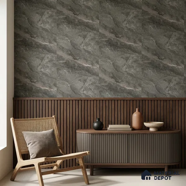 85106-4 | 5 Meter x 42 Inch PVC Marble Look Wallpaper - 57 Sq. Ft. | Minimum 10% wastage during installation