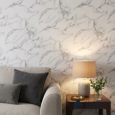 85102-1 | 5 Meter x 42 Inch PVC Marble Look Wallpaper - 57 Sq. Ft. | Minimum 10% wastage during installation