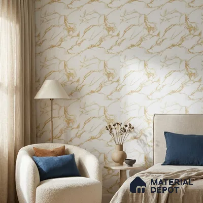85102-2 | 5 Meter x 42 Inch PVC Marble Look Wallpaper - 57 Sq. Ft. | Minimum 10% wastage during installation