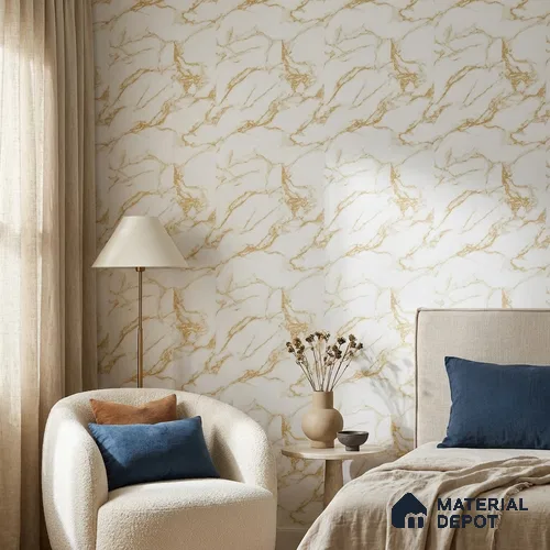85102-2 | 5 Meter x 42 Inch PVC Marble Look Wallpaper - 57 Sq. Ft. | Minimum 10% wastage during installation