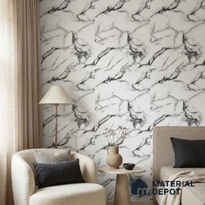 85102-3 | 5 Meter x 42 Inch PVC Marble Look Wallpaper - 57 Sq. Ft. | Minimum 10% wastage during installation