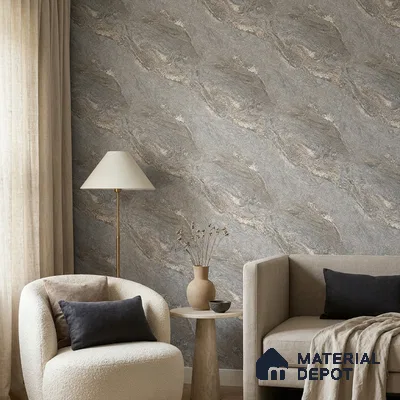 85101-3 | 5 Meter x 42 Inch PVC Marble Look Wallpaper - 57 Sq. Ft. | Minimum 10% wastage during installation
