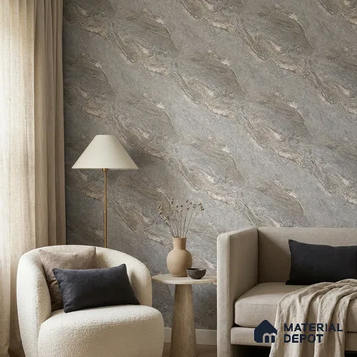 85101-3 | 5 Meter x 42 Inch PVC Marble Look Wallpaper - 57 Sq. Ft. | Minimum 10% wastage during installation