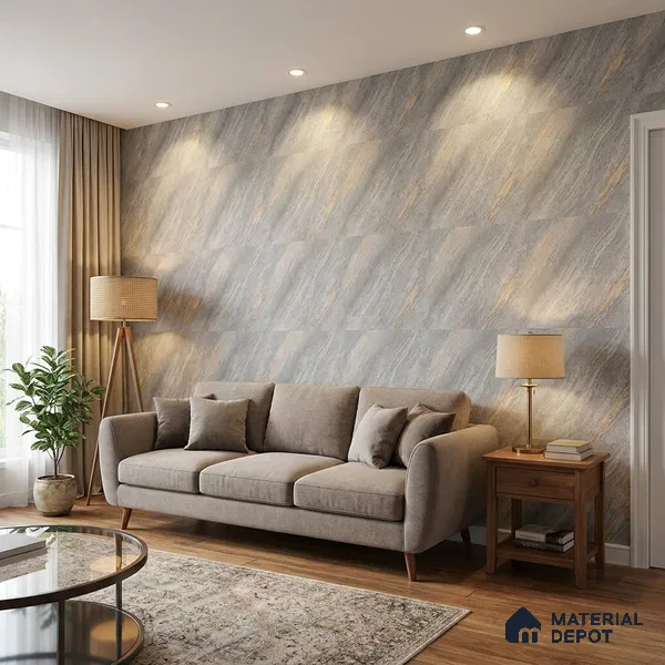 85100-4 | 5 Meter x 42 Inch PVC Marble Look Wallpaper - 57 Sq. Ft. | Minimum 10% wastage during installation