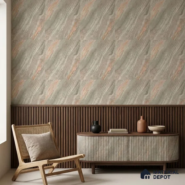 85100-5 | 5 Meter x 42 Inch PVC Marble Look Wallpaper - 57 Sq. Ft. | Minimum 10% wastage during installation