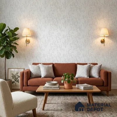 RD2604 | Grey Leopard Spots PVC Textured Wallpaper - 10 Meter x 21 Inch, 57 Sq. Ft. (Min. 15% Wastage)