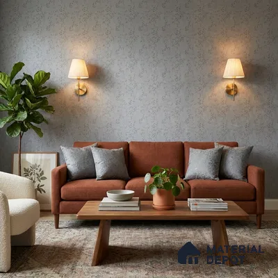 RD2601 | Grey Leopard Spots PVC Textured Wallpaper - 10 Meter x 21 Inch, 57 Sq. Ft. (Min. 15% Wastage)