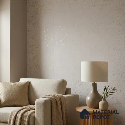 RD2619 | Taupe Gold Flecks PVC Textured Wallpaper - 10 Meter x 21 Inch, 57 Sq. Ft. (Min. 15% Wastage)
