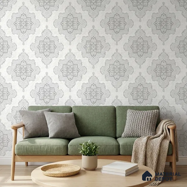 RD2628 | 10 Meter x 21 Inch PVC Patterned Look Wallpaper - 57 Sq. Ft. | Minimum 15% wastage during installation
