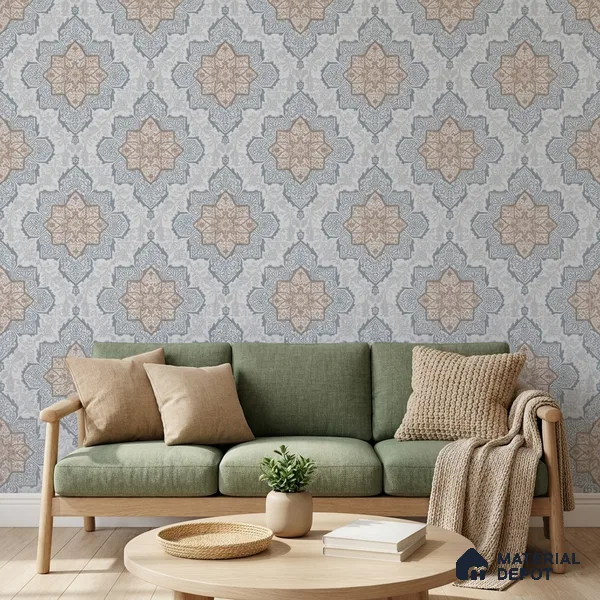 RD2629 | 10 Meter x 21 Inch PVC Patterned Look Wallpaper - 57 Sq. Ft. | Minimum 15% wastage during installation