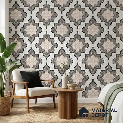 RD2626 | 10 Meter x 21 Inch PVC Patterned Look Wallpaper - 57 Sq. Ft. | Minimum 15% wastage during installation