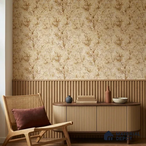 23802 | 10 Meter x 21 Inches Florals Look Wallpaper - 57.41 Sq. Ft. | Minimum 15% wastage during installation
