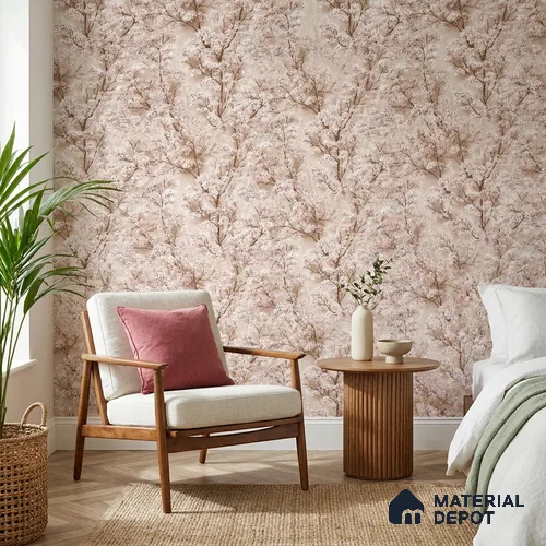 23804 | 10 Meter x 21 Inches Florals Look Wallpaper - 57.41 Sq. Ft. | Minimum 15% wastage during installation