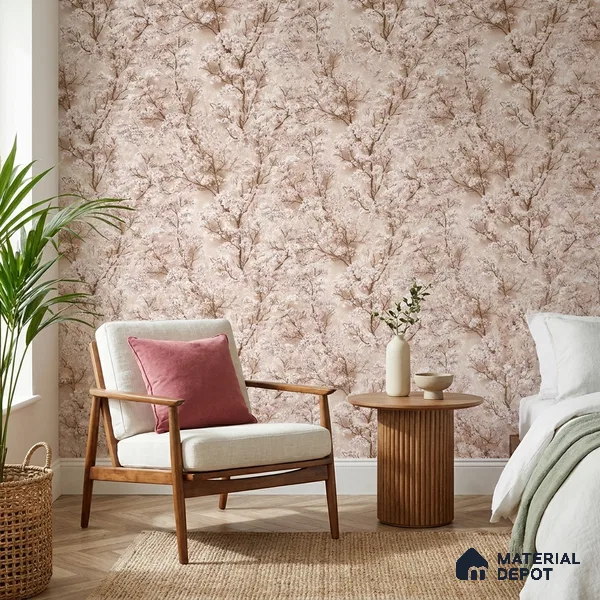 23804 | 10 Meter x 21 Inches Florals Look Wallpaper - 57.41 Sq. Ft. | Minimum 15% wastage during installation