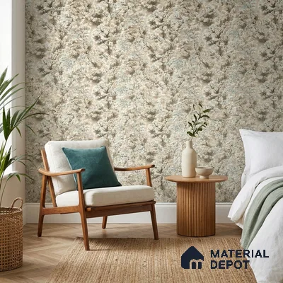23805 | 10 Meter x 21 Inches Florals Look Wallpaper - 57.41 Sq. Ft. | Minimum 15% wastage during installation